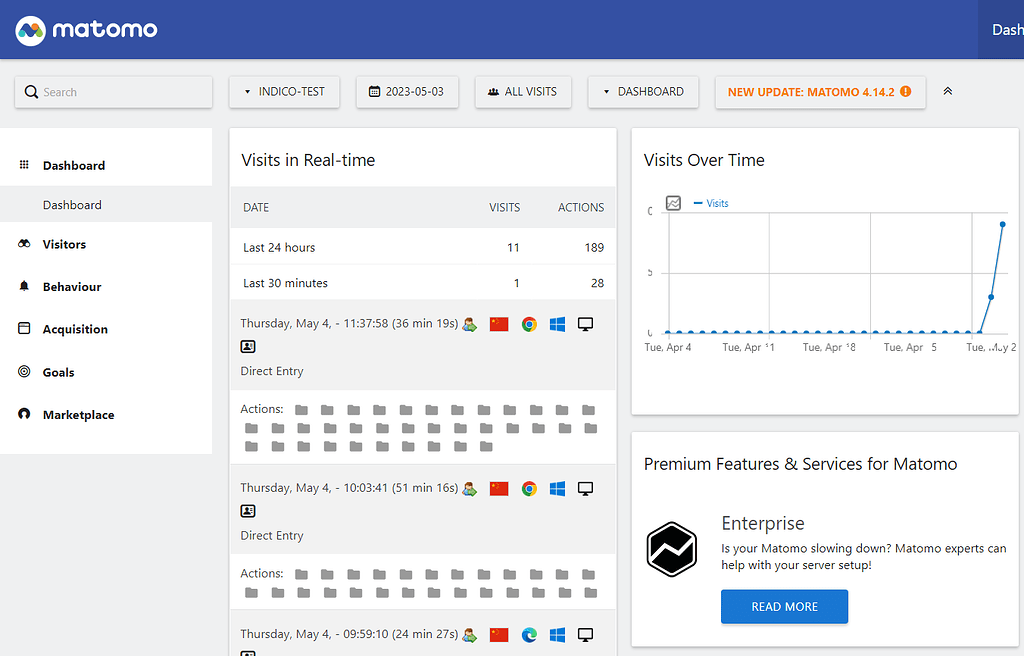 Help for Piwik Plugin - Administrators - Indico Community